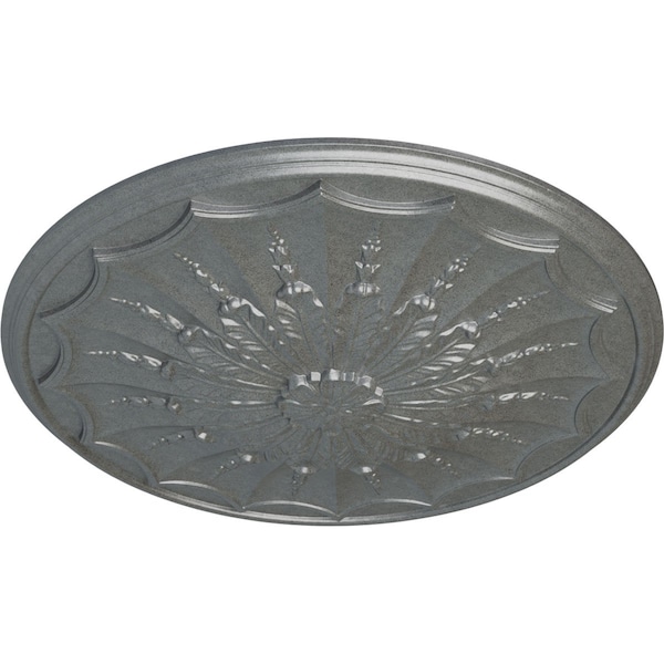 Artis Ceiling Medallion, Hand-Painted Platinum, 27 1/8OD X 2 5/8P